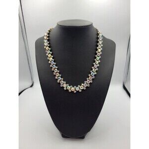 Vintage Sherman aurora boreails Art deco necklace